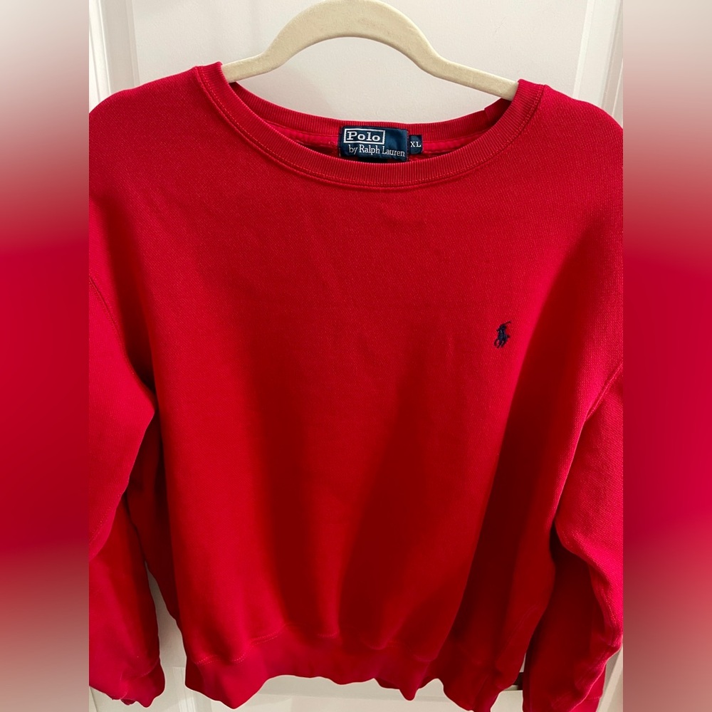 Ralph Lauren Red Crewneck Sweater